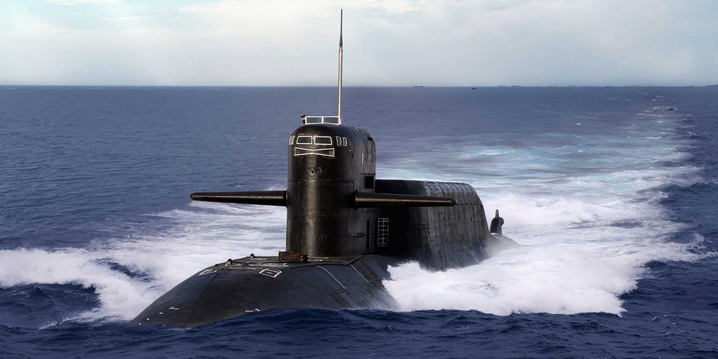 Defense submarine with advanced sea domain technology underwater